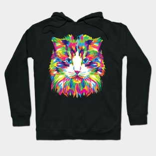 Colorful Cat Hoodie